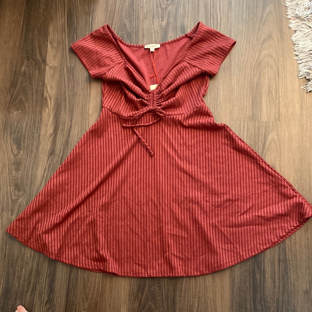 Womens Ribbed Mini Dress